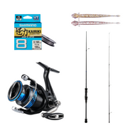 Set Pesca Rio Caña Exage 210 +carrete Nexave+linea+ Vinilo